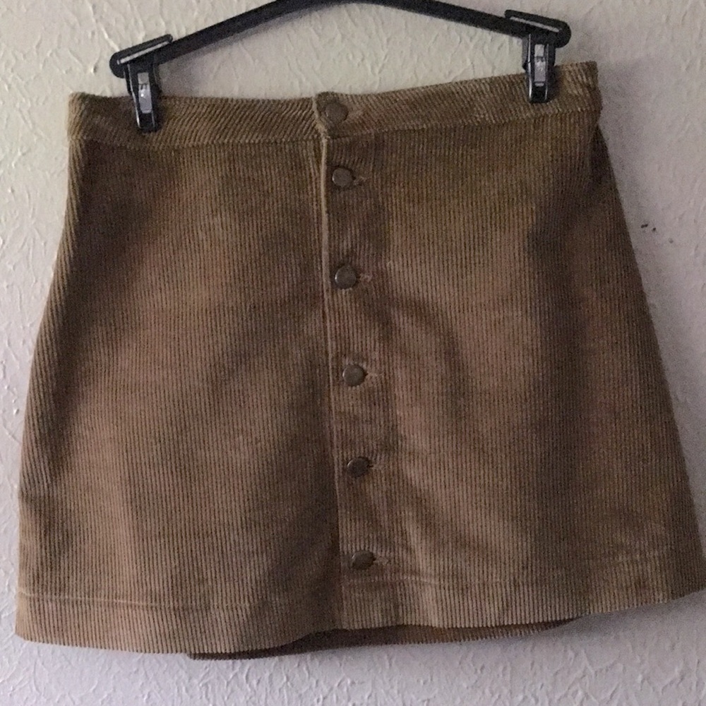 Corduroy tan skirt